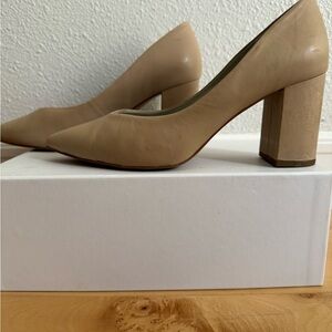 Leather shoes, 3 in heel